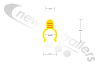 tbc Cargo Floor Plastic Emergency Override Yellow Tag For Start/Stop Solenoid