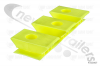 4103007 Cargo Floor Plastic Bearing Block Yellow, 3/97 Height 32mm Flat
