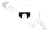 4105015 Cargo Floor Plastic Bearing Block For 25mm Hydraulic Pipe (Single)