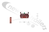 ZEN L1111 Remote Control Contact Switch " NO " Green - Moving/Walking Floor Part For New CF7 & CF8 Switches