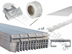 24 10mm Smooth Revision Set Cargo Floor Plank 10mm x 97mm Smooth Revision Set (23+1) with End Caps and 7 Block Bearings