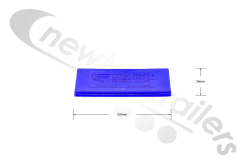 4104001.1 Cargo Floor Plank End Cap 112mm Plastic Blue (Sold As Box of x23)