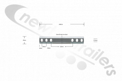 5149004 Cargo Floor CF300 Weld-on U-Profile Frame Foot