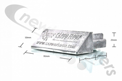 5164001.1 Cargo Floor Plank End Cap 97mm Aluminium with Cargo Logo (Box of 24)