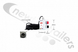 6104009 REMOTE FOR E Control Cargo Floor CF8 WANDER LEAD For CF300 & CF500 "E" System 10.5m Cable