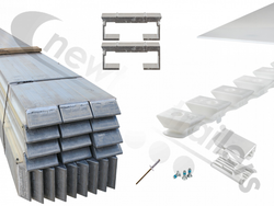 21 10mm Ridged Revision Set Cargo Floor Plank 10mm x 112mm Ridged Revision Set (20+1) with End Caps - Twist Bearings