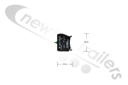 ZEN L1111 Remote Control Contact Switch " NO " Green - Moving/Walking Floor Part For Old CF7 & CF8 Switches