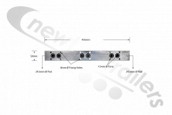 7157005 Cargo Floor CF500 SL2 & SL-C Common Rail (Used in either front or rear position)