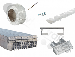24 6mm Smooth Revision Set Cargo Floor Plank 6mm x 97mm Smooth Revision Set (23+1) with End Caps and 7 Block Bearings