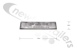 5164010.1 Box 16 Cargo Floor Plank End Cap Aluminium End Cap For Profile 156,8 mm. 6,17'' Box of 16