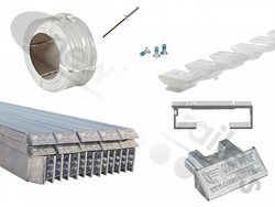 24 6mm Rib Revision Set Cargo Floor Plank 6mm x 97mm Ridged Revision Set (20+1) with End Caps and Twist Bearings