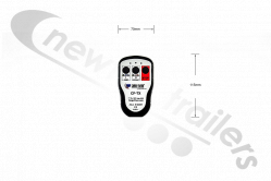 6104037 Cargo Floor Wireless Remote Control Cargo Floor (CF-RX) 3-Functions