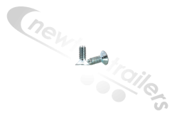 4567 Cargo Floor CF300 Plank Counter Sunk Screw M10 x 25mm Zinc Plated (Single)