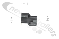 4107031 Cargo Floor Plank Nylon Bearing Glider for 15 Plank System (Single)