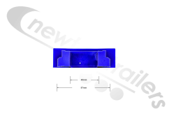 4104001.1 Cargo Floor Plank End Cap 112mm Plastic Blue (Sold As Box of x23)