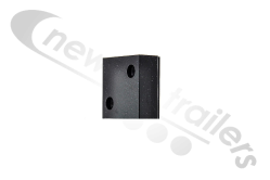41005020 Cargo Floor Black Clamp for 25mm Hydraulic Pipe (Single) - 21 Plank System