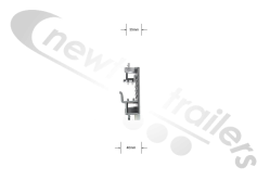 4107031 Cargo Floor Plank Nylon Bearing Glider for 15 Plank System (Single)